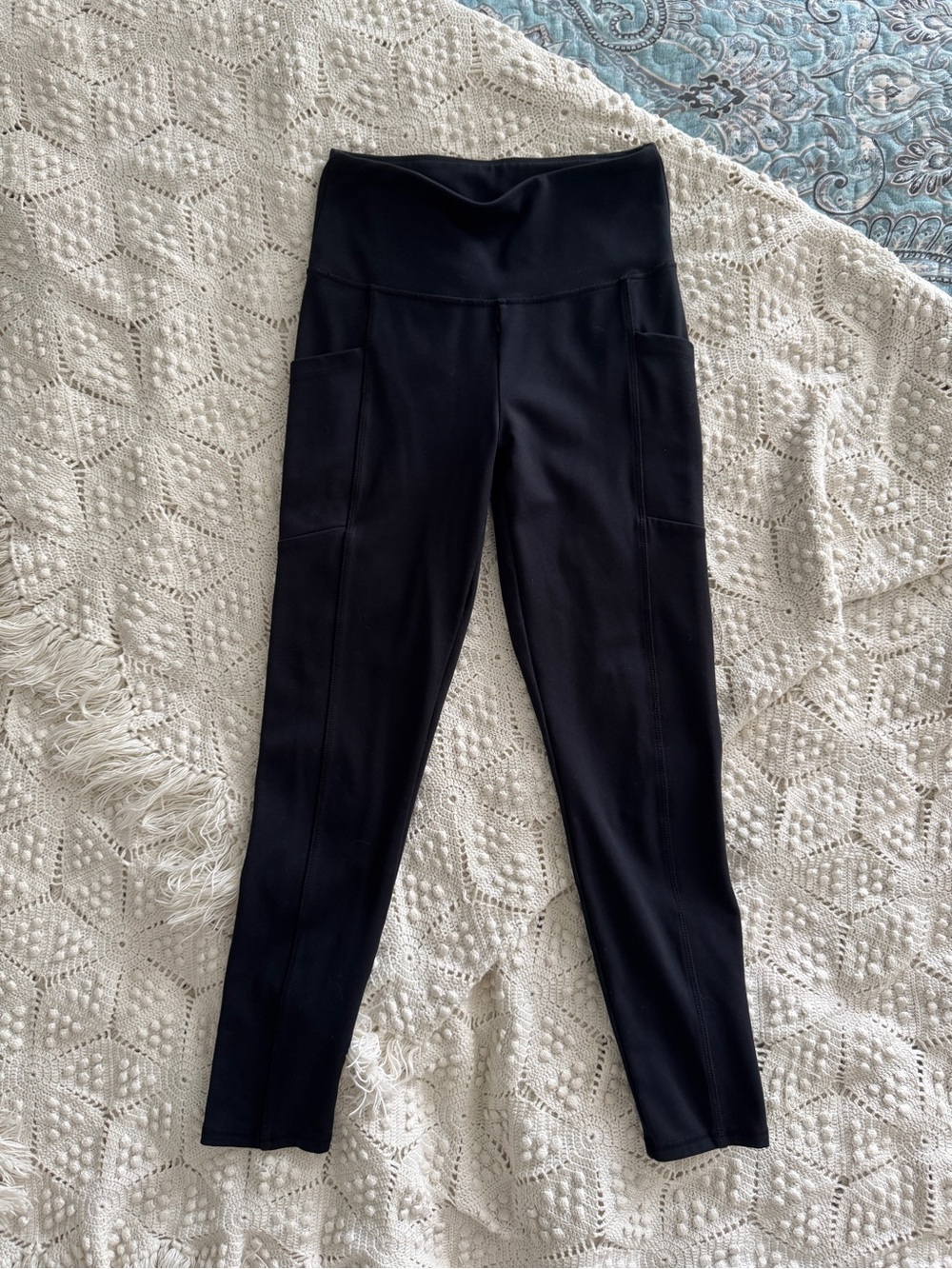 High-Rise Black Women's Pocket Leggings